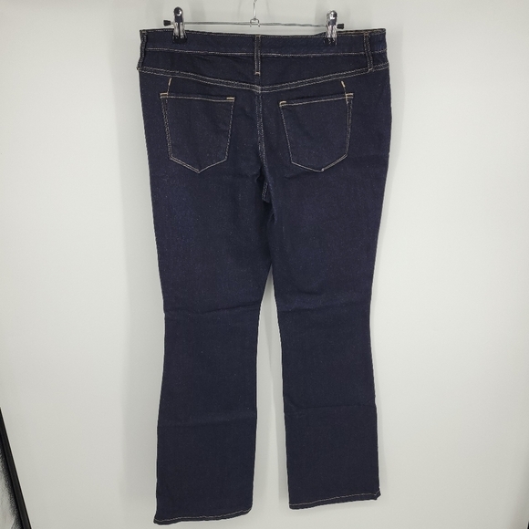 Mossimo Womena Mid Rise Skinny Bootcut Jeans Dark Wash Denim Size 10 - Picture 4 of 13